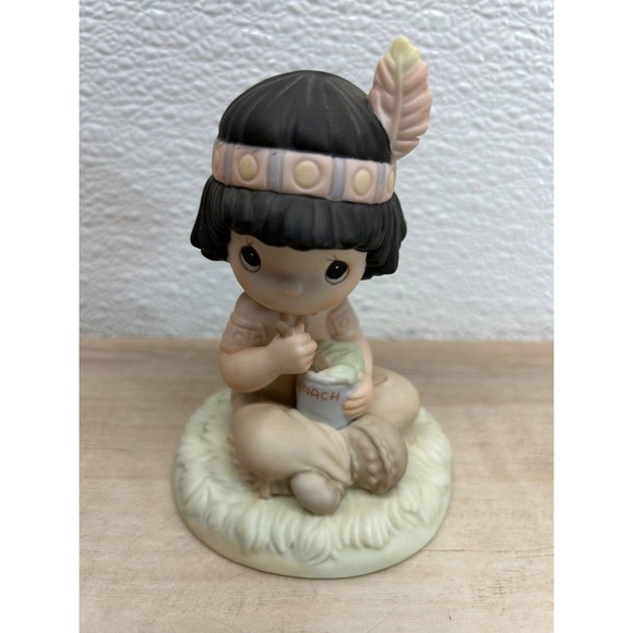 Enesco Other - 1991 Enesco Precious Moments "Lord Keep In Teepee Top Shape" Porcelain Figurine
